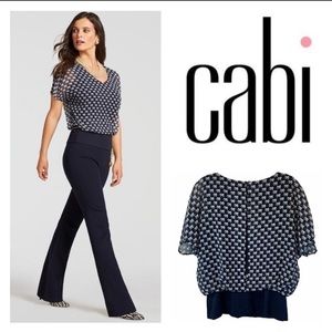 CABI elephant open back Blouse